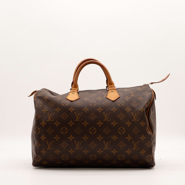 Sac Louis Vuitton Speedy 35 toile Monogram vue de face occasion authentique — AMANA Vintage