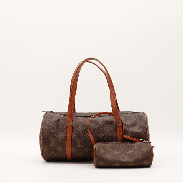 Sac Louis Vuitton Papillon 30 toile Monogram avec pochette vue de face occasion authentique — AMANA Vintage