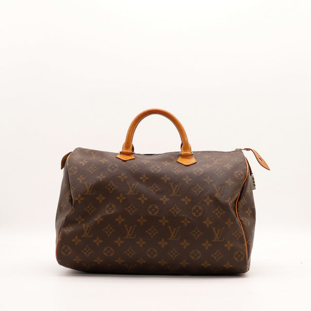 Sac Louis Vuitton Speedy 35 toile Monogram vue de face occasion authentique — AMANA Vintage