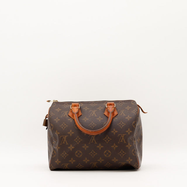 Vue de l'intérieur Louis Vuitton Speedy 25 Toile Monogramme occasion authentique — AMANA Vintage