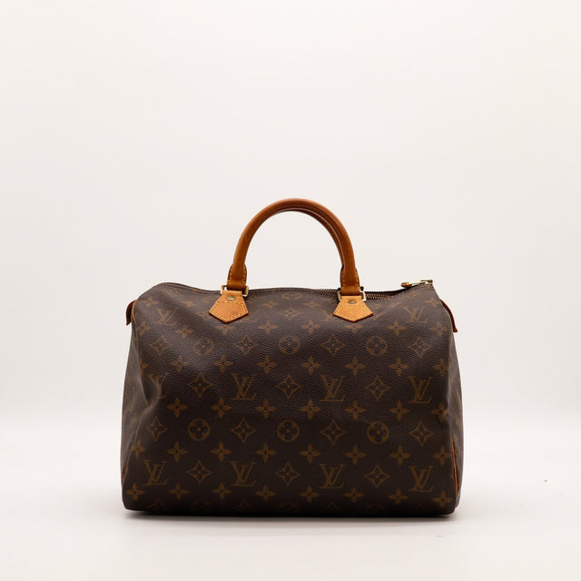 Sac Louis Vuitton Speedy 30 toile Monogramme vue de face occasion authentique — AMANA Vintage