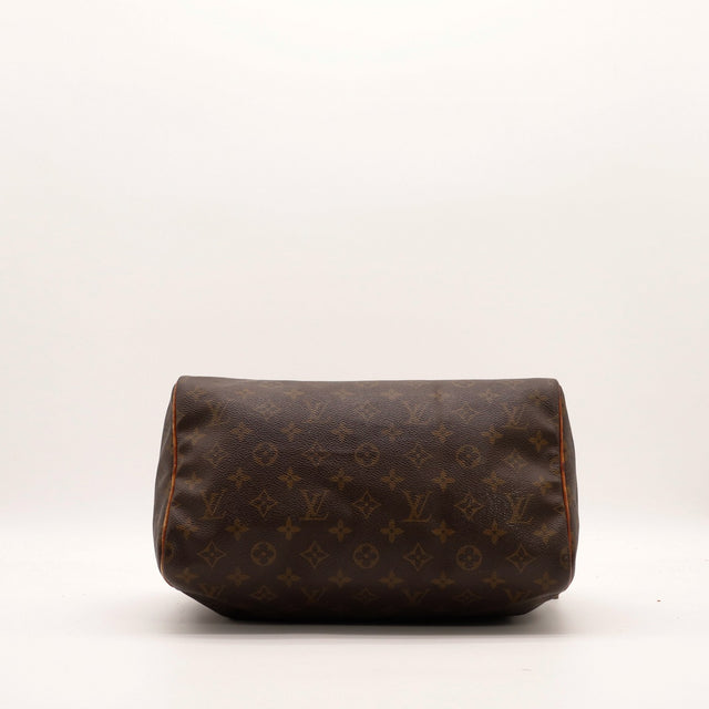 Louis Vuitton Speedy 30 onderaanzicht bodem Monogram-canvas — AMANA Vintage