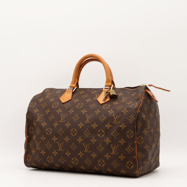 Vue de dos Louis Vuitton Speedy 30 Toile Monogramme occasion authentique — AMANA Vintage
