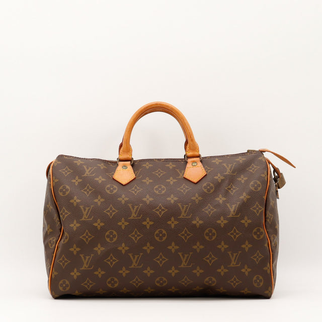 Vue de face Louis Vuitton Speedy 35 Toile Monogramme occasion authentique — AMANA Vintage
