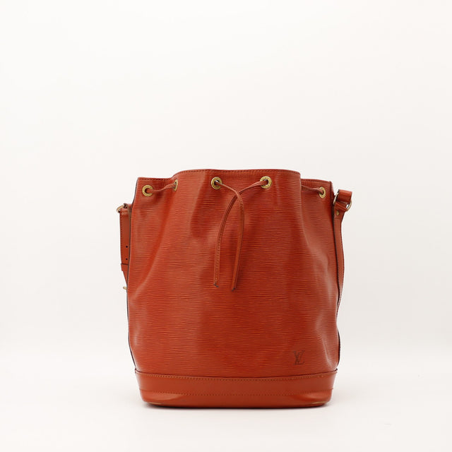 Sac Louis Vuitton Noe cuir Epi marron vue de face occasion authentique — AMANA Vintage