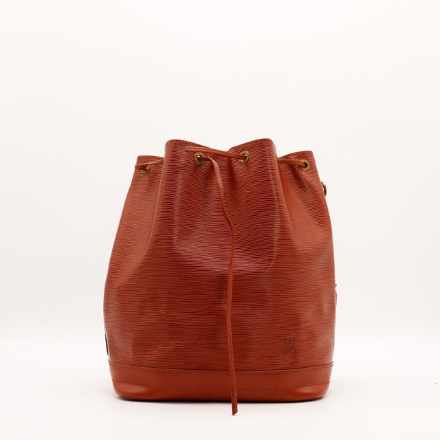 Sac Louis Vuitton Noé cuir Épi Marron vue de face occasion authentique — AMANA Vintage