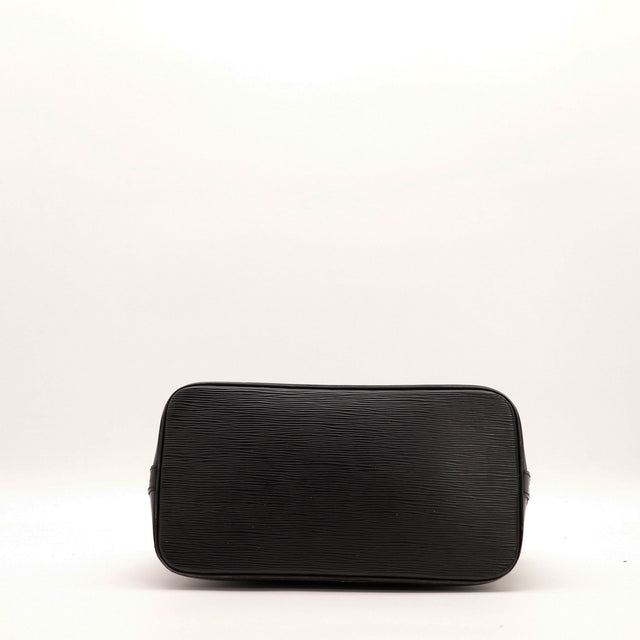Fond Louis Vuitton Alma PM Épi noir vue de dessous — AMANA Vintage