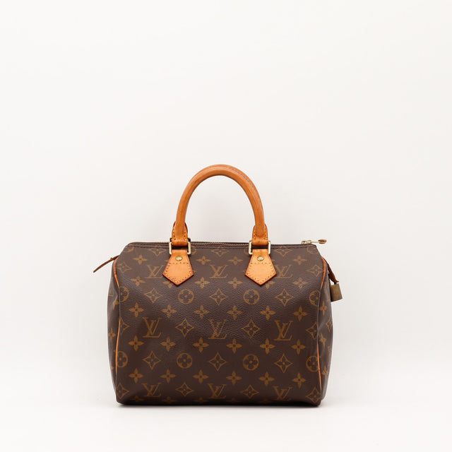 Vue de face Louis Vuitton Speedy 25 Toile Monogramme occasion authentique — AMANA Vintage
