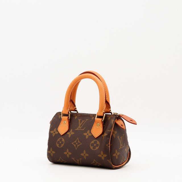 Vue de dos Louis Vuitton Mini Speedy Toile Monogramme occasion authentique — AMANA Vintage