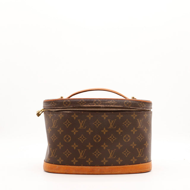 Vanity Nice Louis Vuitton toile Monogram vue de face fermeture éclair — AMANA Vintage
