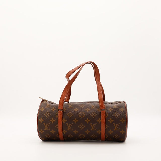 Sac Louis Vuitton Papillon 30 toile Monogram vue de trois quarts occasion authentique — AMANA Vintage