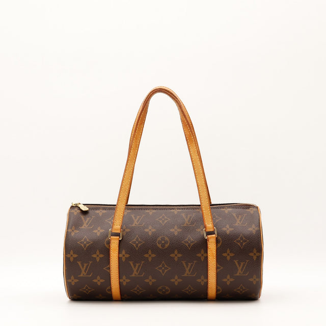 Vue de face Louis Vuitton Papillon 30 Toile Monogramme occasion authentique — AMANA Vintage