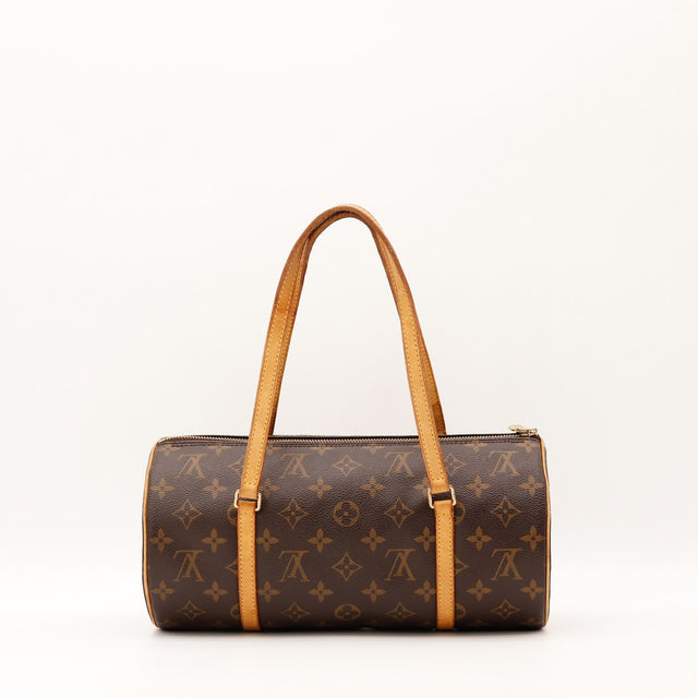 Vue de profil Louis Vuitton Papillon 30 Toile Monogramme occasion authentique — AMANA Vintage