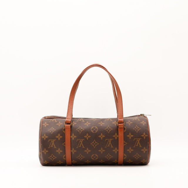 Vue de profil Louis Vuitton Papillon 30 Toile Monogramme occasion authentique — AMANA Vintage