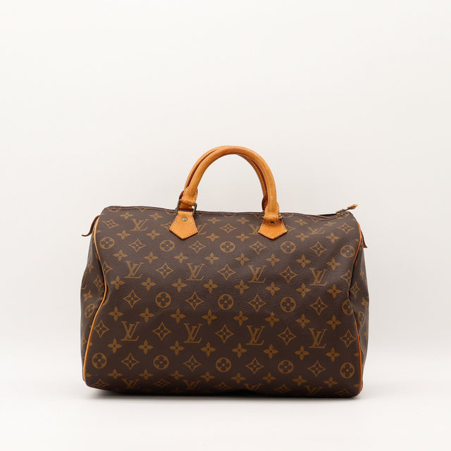 Sac Louis Vuitton Speedy 40 toile Monogramme vue de face occasion authentique — AMANA Vintage