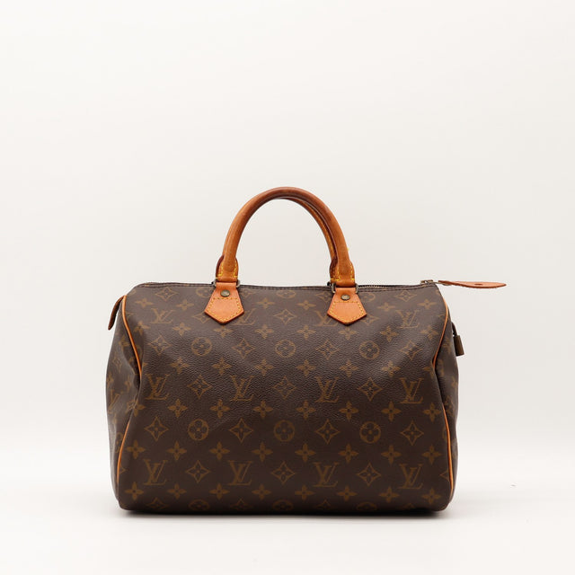 Sac Louis Vuitton Speedy 30 toile Monogramme vue de face occasion authentique — AMANA Vintage