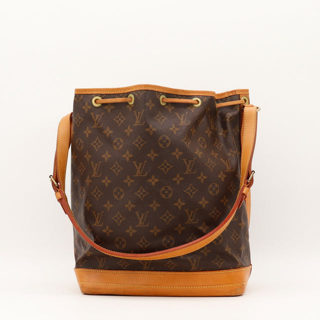 Vue de dos Louis Vuitton Noé Toile Monogramme occasion authentique — AMANA Vintage