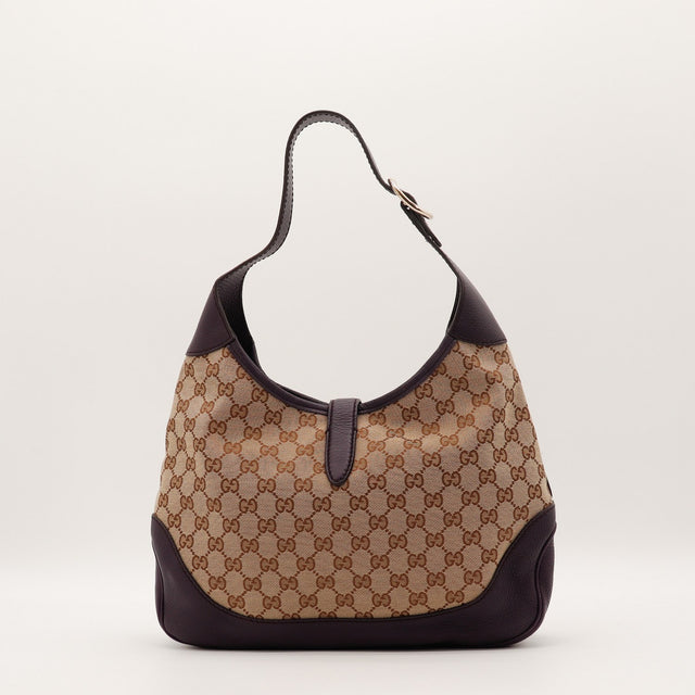 Anse cuir grainé Gucci Jackie patine d'usage occasion authentique — AMANA Vintage