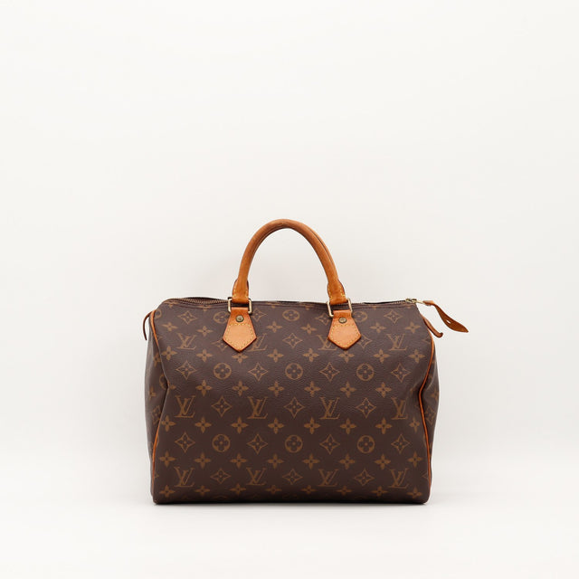 Sac Louis Vuitton Speedy 30 Toile Monogram vue de face occasion authentique — AMANA Vintage