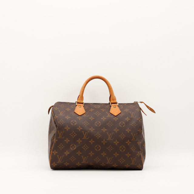 Sac Louis Vuitton Speedy 30 Toile Monogram vue de face occasion authentique — AMANA Vintage