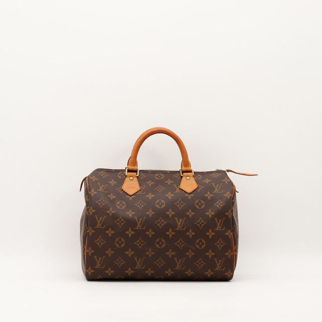 Sac Louis Vuitton Speedy 30 Toile Monogram vue de face occasion authentique — AMANA Vintage