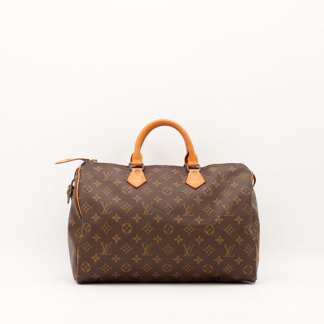 Sac Louis Vuitton Speedy 35 toile Monogram vue de face occasion authentique — AMANA Vintage