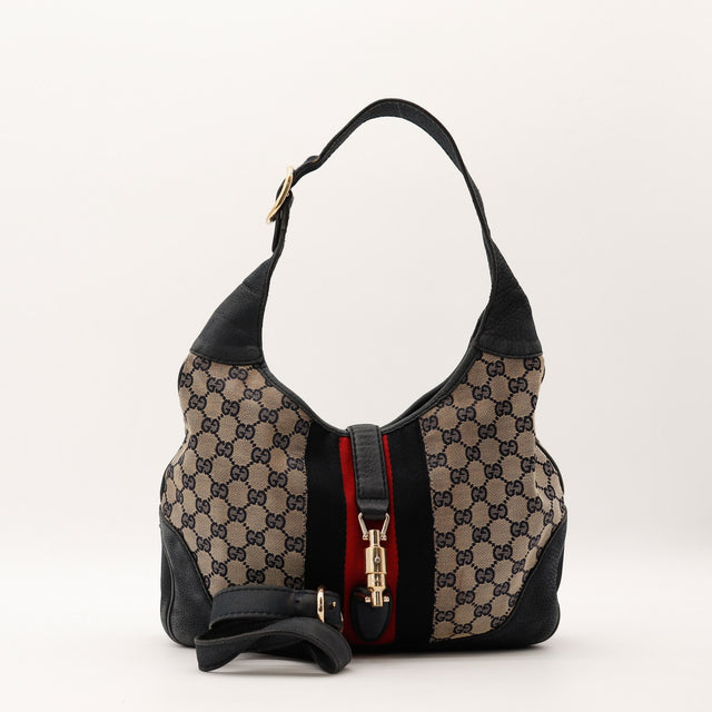 Gucci New Jackie ouvert avec sangle détachable vue avant occasion — AMANA Vintage