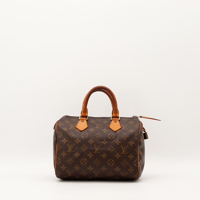 Sac Louis Vuitton Speedy 25 toile Monogram vue de face occasion authentique — AMANA Vintage
