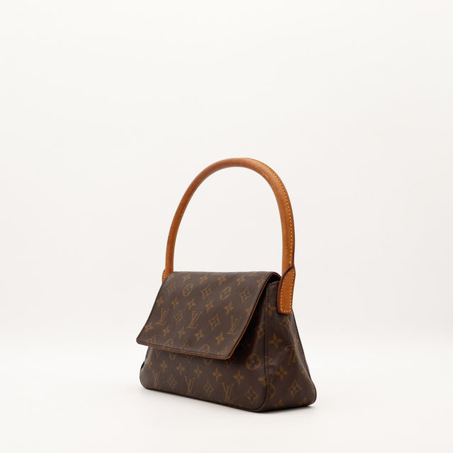 Louis Vuitton Looping vue de trois quarts gauche toile Monogram — AMANA Vintage