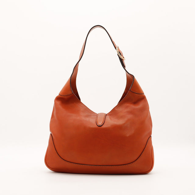 Sac Gucci New Jackie cuir cognac vue de dos occasion authentique — AMANA Vintage