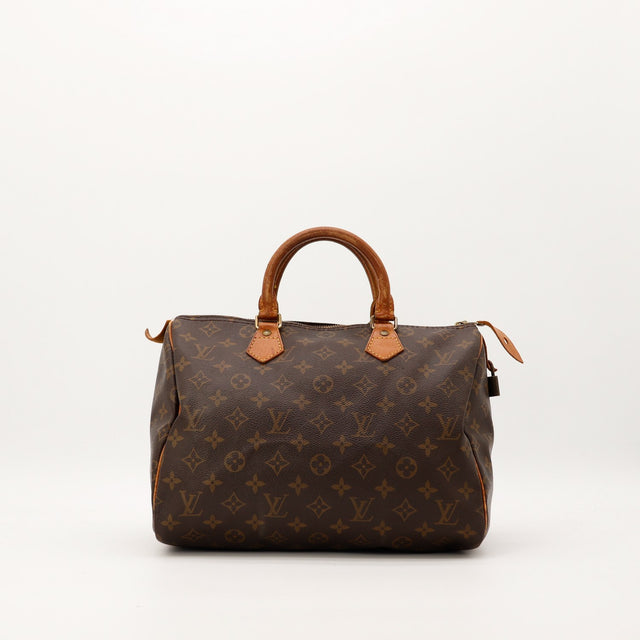 Sac Louis Vuitton Speedy 30 toile Monogram vue de face occasion authentique — AMANA Vintage