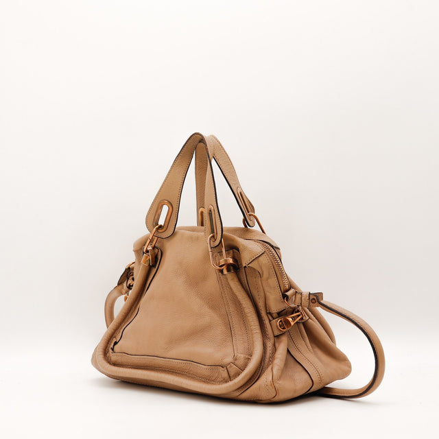 Sac Chloé Paraty beige vue de dos occasion authentique — AMANA Vintage