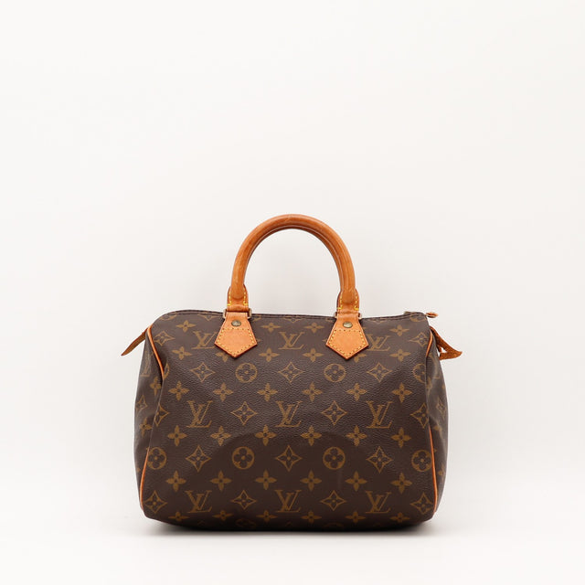 Vue de face Louis Vuitton Speedy 25 Toile Monogramme occasion authentique — AMANA Vintage