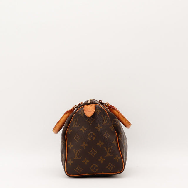 Vue de l'intérieur Louis Vuitton Speedy 25 Toile Monogramme occasion authentique — AMANA Vintage