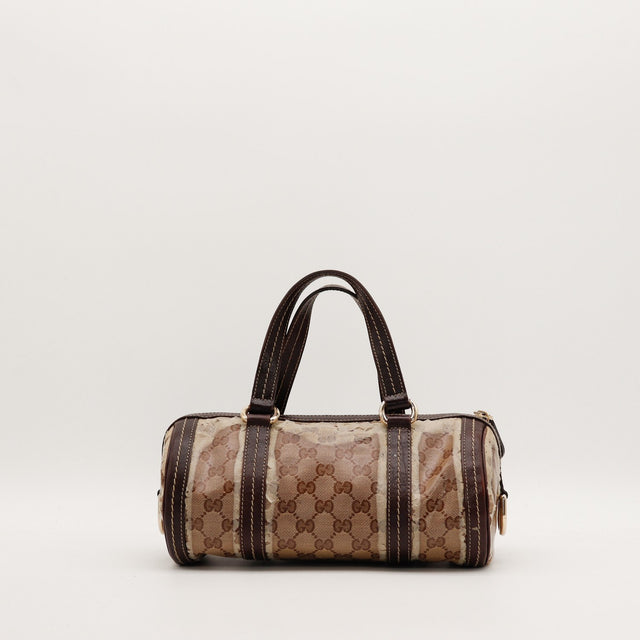 Sac Gucci Boston GG Crystal vue de trois quarts droite — AMANA Vintage