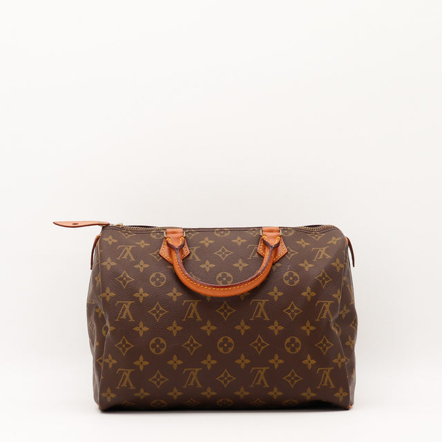 Vue du dessus Louis Vuitton Speedy 30 Toile Monogramme occasion authentique — AMANA Vintage