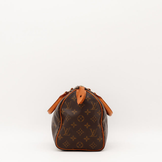 Vue de profil Louis Vuitton Speedy 25 Toile Monogramme occasion authentique — AMANA Vintage