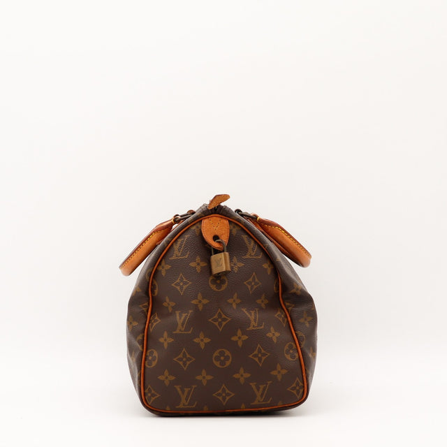 Vue de profil Louis Vuitton Speedy 30 Toile Monogramme occasion authentique — AMANA Vintage