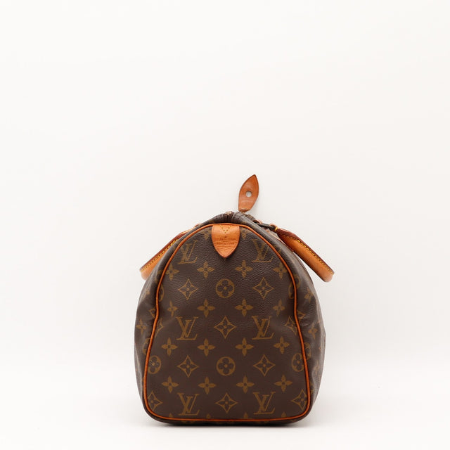 Vue de l'intérieur Louis Vuitton Speedy 30 Toile Monogramme occasion authentique — AMANA Vintage