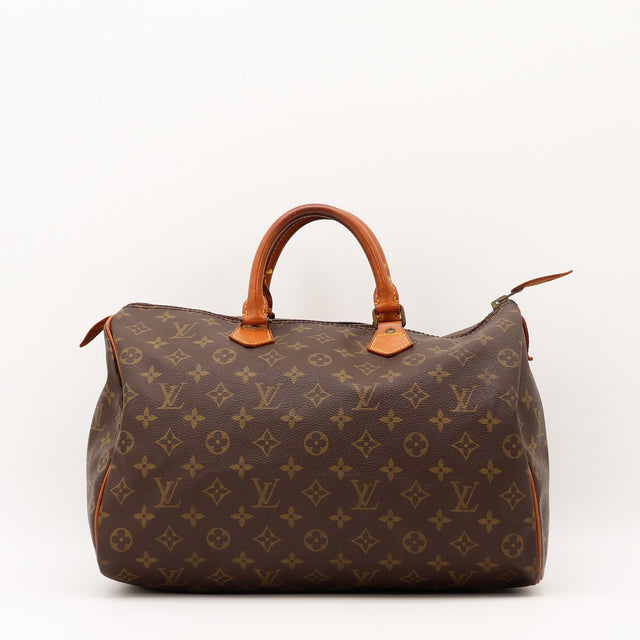 Vue de face Louis Vuitton Speedy 35 Toile Monogramme occasion authentique — AMANA Vintage