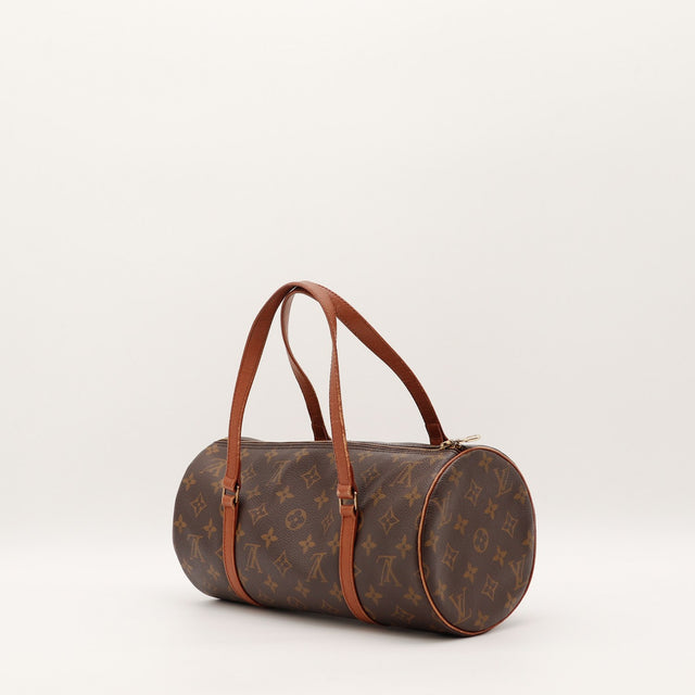 Vue de dessus Louis Vuitton Papillon 30 toile Monogram occasion authentique — AMANA Vintage