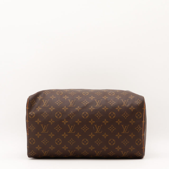 Vue de l'intérieur Louis Vuitton Speedy 35 Toile Monogramme occasion authentique — AMANA Vintage