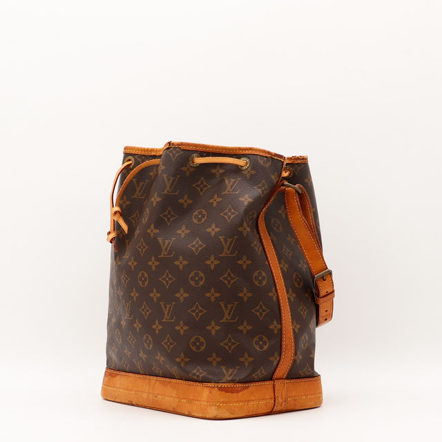 Vue de dos Louis Vuitton Noé Toile Monogramme occasion authentique — AMANA Vintage