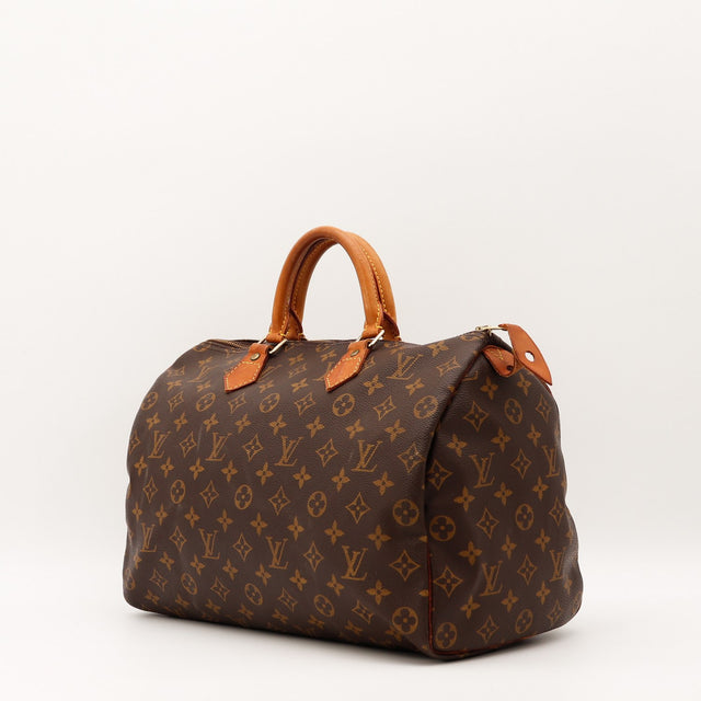 Sac Louis Vuitton Speedy 35 toile Monogram vue de dos occasion authentique — AMANA Vintage