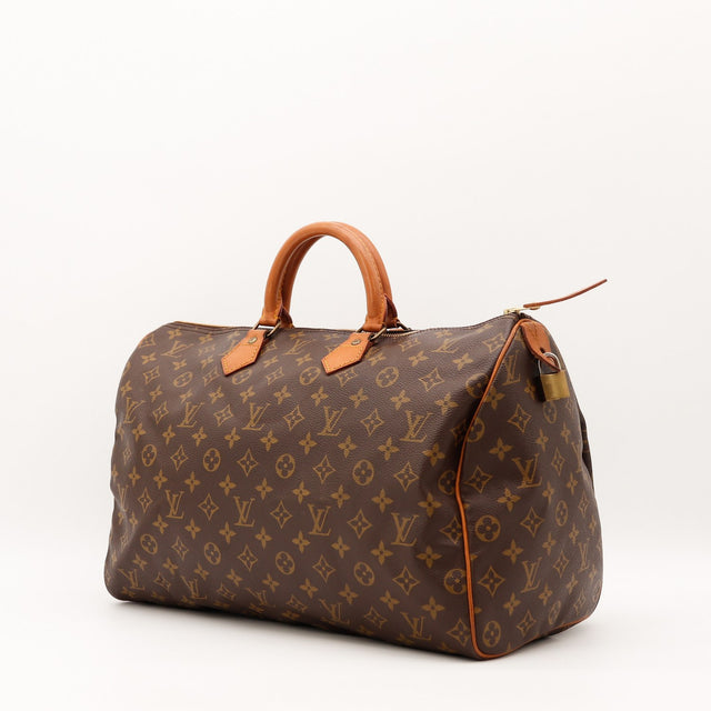 Sac Louis Vuitton Speedy 40 toile Monogram vue de dos occasion authentique — AMANA Vintage