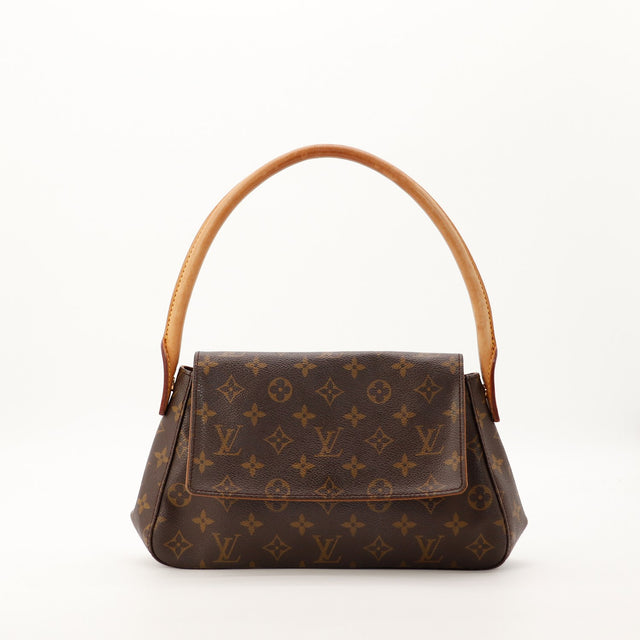 Sac Louis Vuitton Mini Looping toile Monogram vue de face occasion authentique — AMANA Vintage
