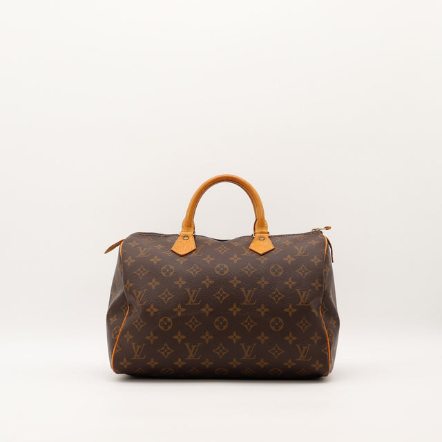 Sac Louis Vuitton Speedy 30 toile Monogram vue de face occasion authentique — AMANA Vintage