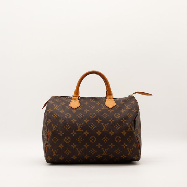 Sac Louis Vuitton Speedy 35 Toile Monogramme vue de face occasion authentique — AMANA Vintage