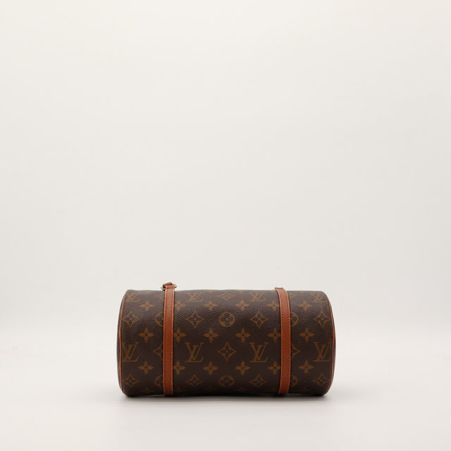Louis Vuitton Papillon 26 vue de dessus silhouette cylindrique occasion authentique — AMANA Vintage