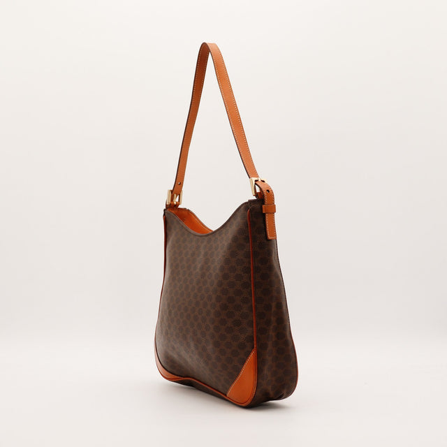 Sac Céline Hobo Macadam vue laterale bandouliere occasion authentique — AMANA Vintage